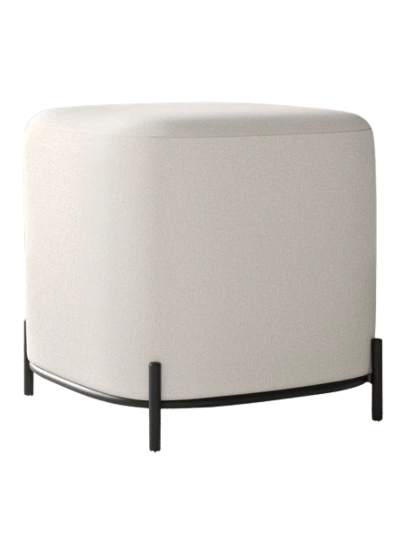 Ohman Upholstered Stool | Space Saving | Modern Home Decor