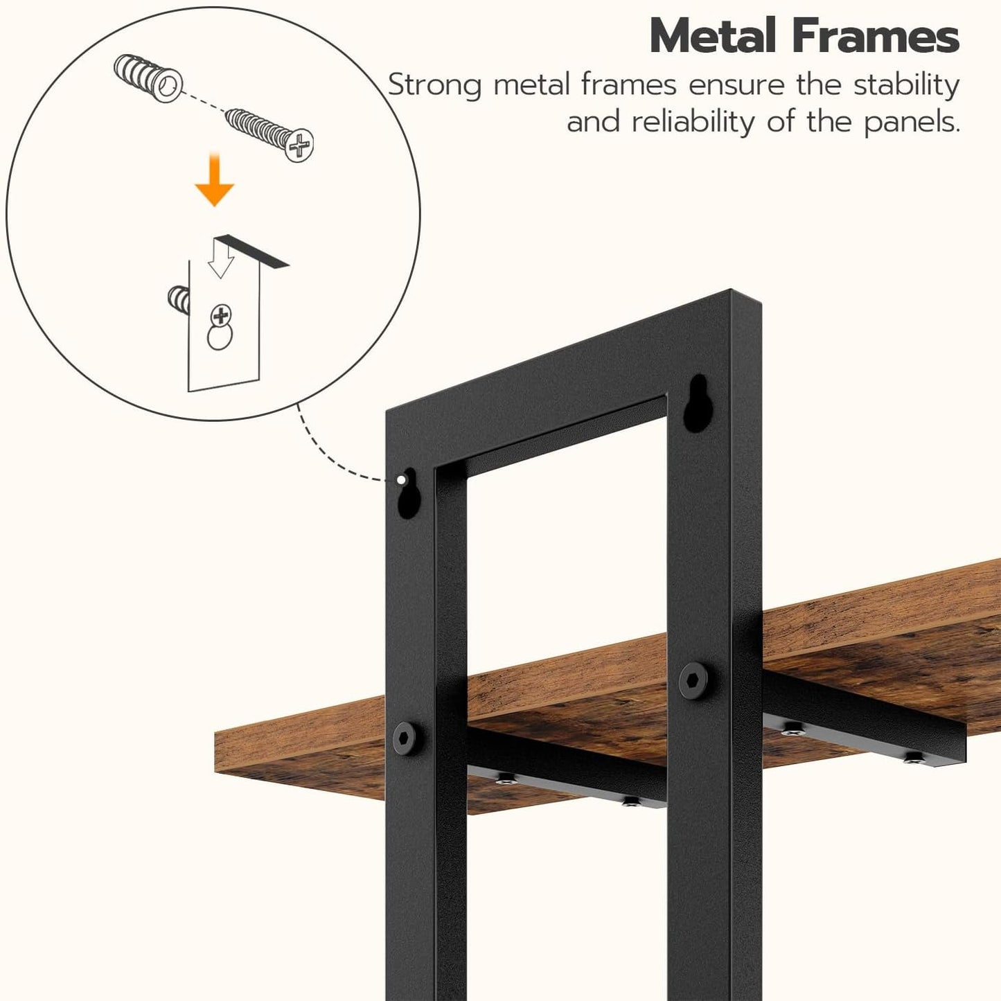 Double Layer Wall Shelves – Floating Storage Rack for Home Decor
