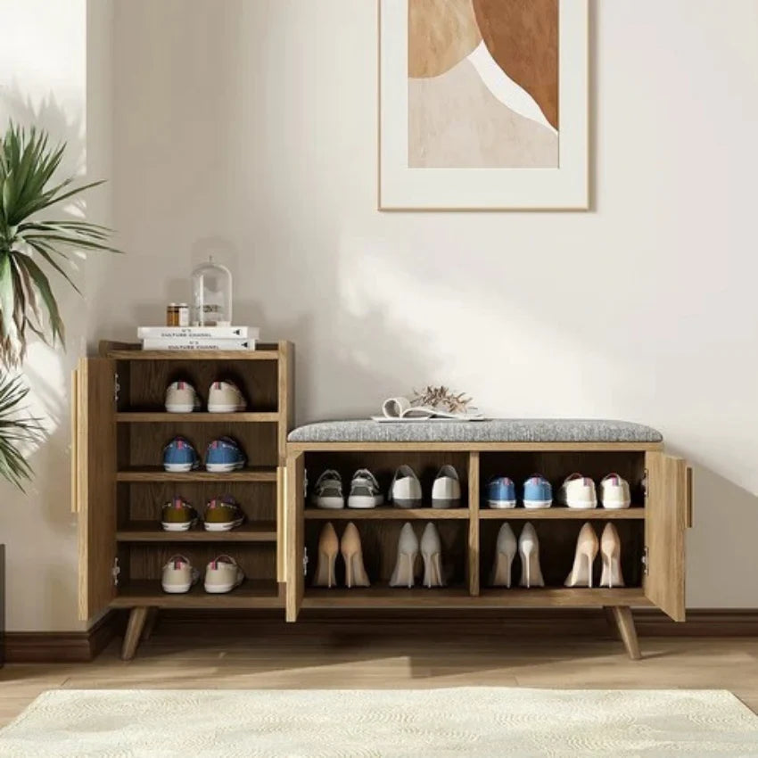 Wooden Shoe Rack | Entryway Bench for Home in Pakistan