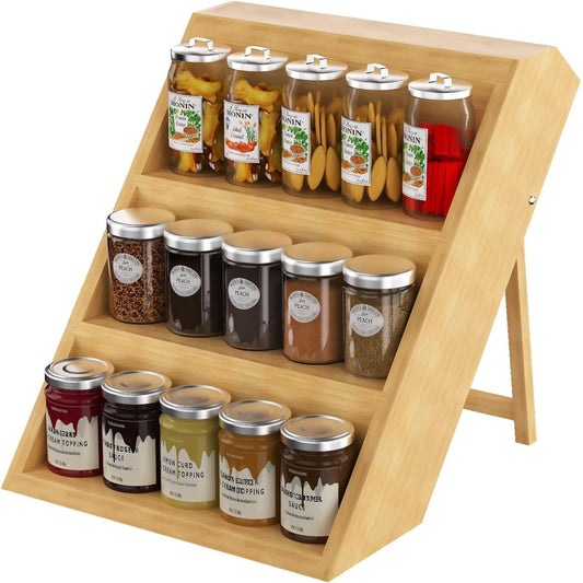 Spice Rack Organizer | Space Saving Countertop Storage Shelf