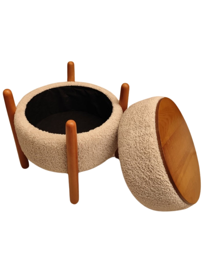 BERCESTE 3-in-1 Stool | Wooden Stool | Home Decor Items
