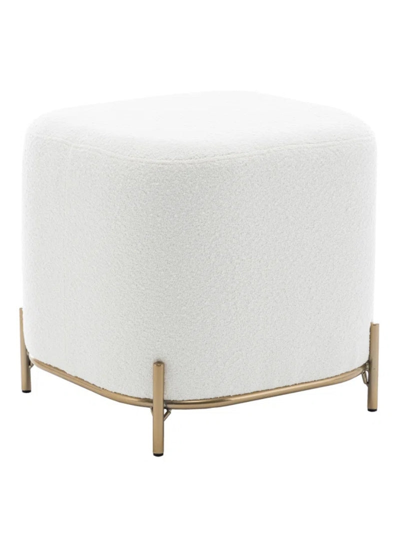Ohman Upholstered Stool | Space Saving | Modern Home Decor