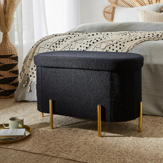Lozenge Ottoman Bench | Storage Box | Modern Bedroom Furniture