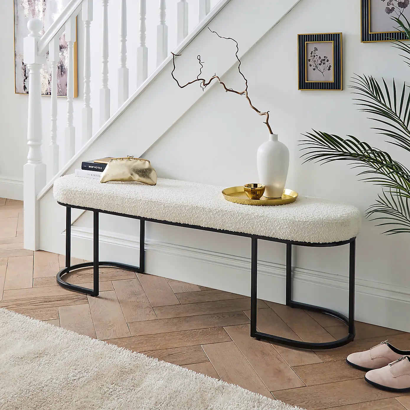 2 Seater Curved Bench | Trendy Seating for Homes in Pakistan