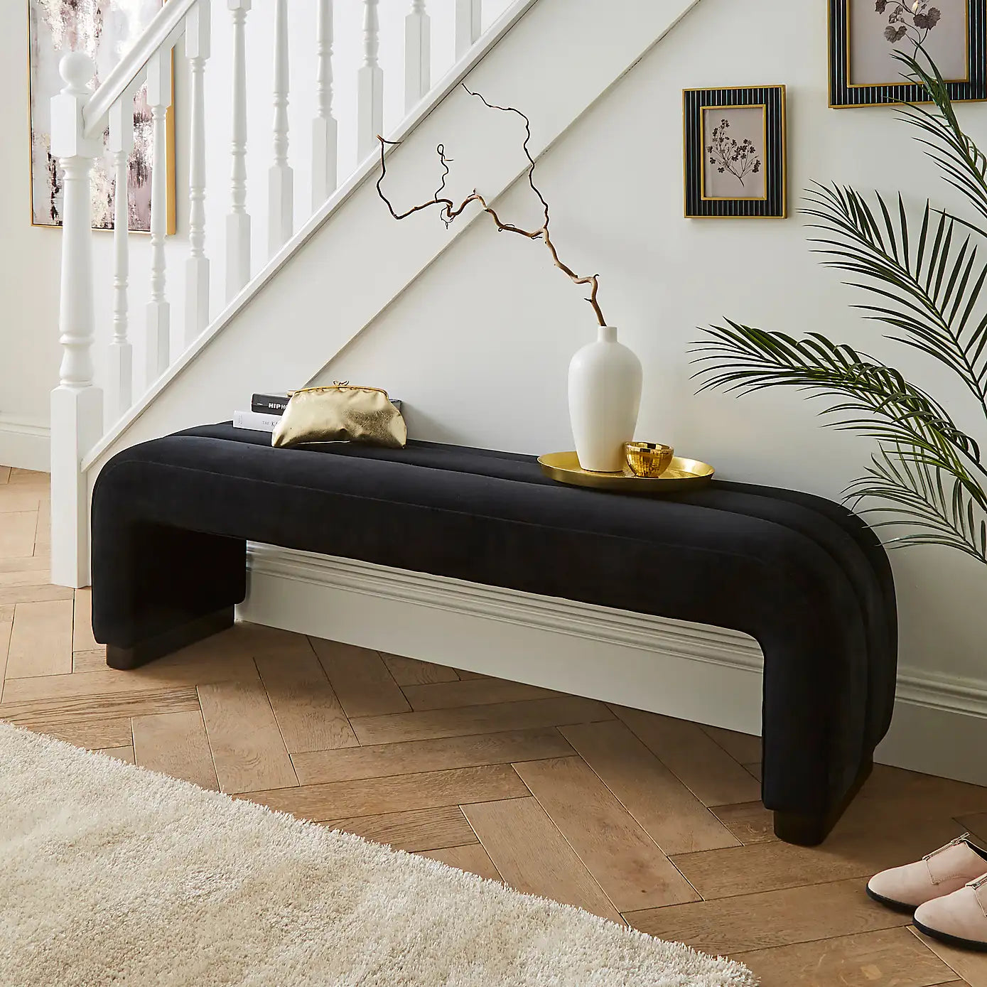 Lucilla 3-Seater Bench | Modern & Elegant Seating for Bedroom & Dining