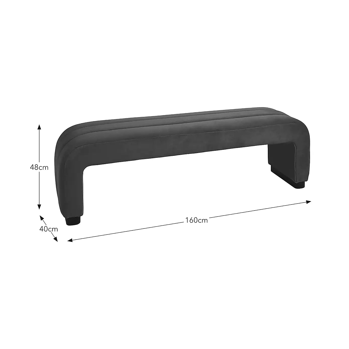 Lucilla 3-Seater Bench | Modern & Elegant Seating for Bedroom & Dining