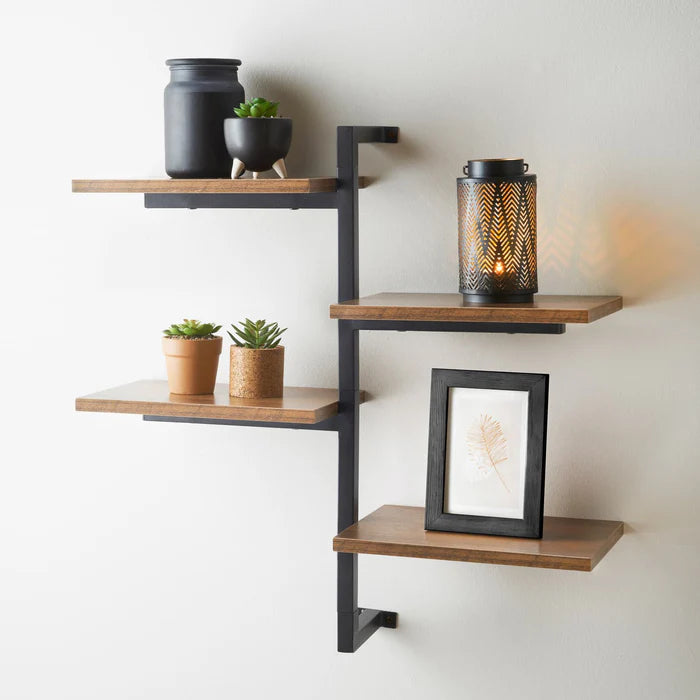 Tall Multi-Section Shelf | Modern Storage Rack for Home & Office