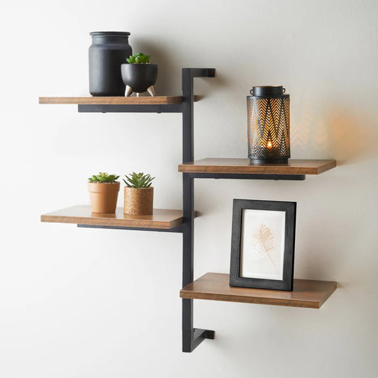 Tall Multi-Section Shelf | Modern Storage Rack for Home & Office