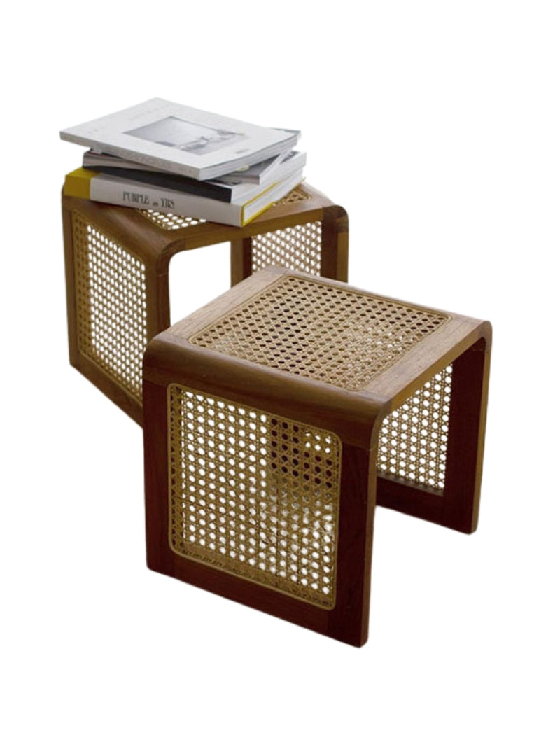 Rattan Square Stool | Modern & Stylish Seating Stools in Pakistan