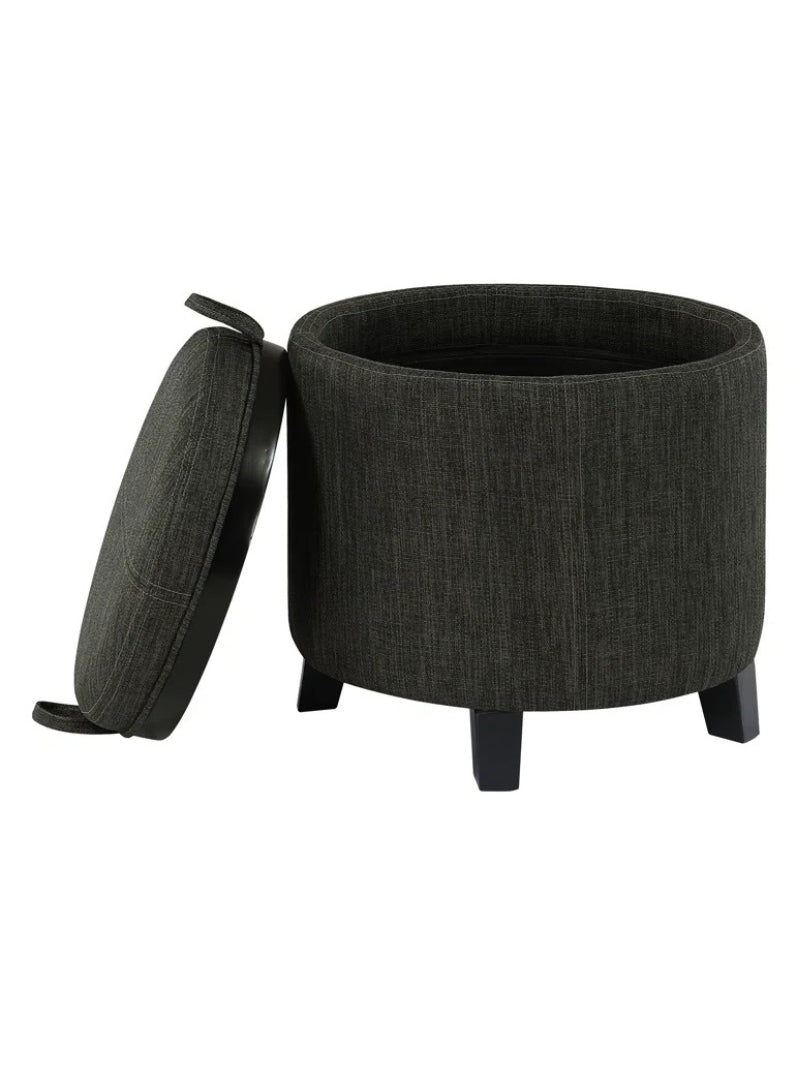 Oscar Storage Stool | Reversible Tray, Padded top | Multi-functional Stool