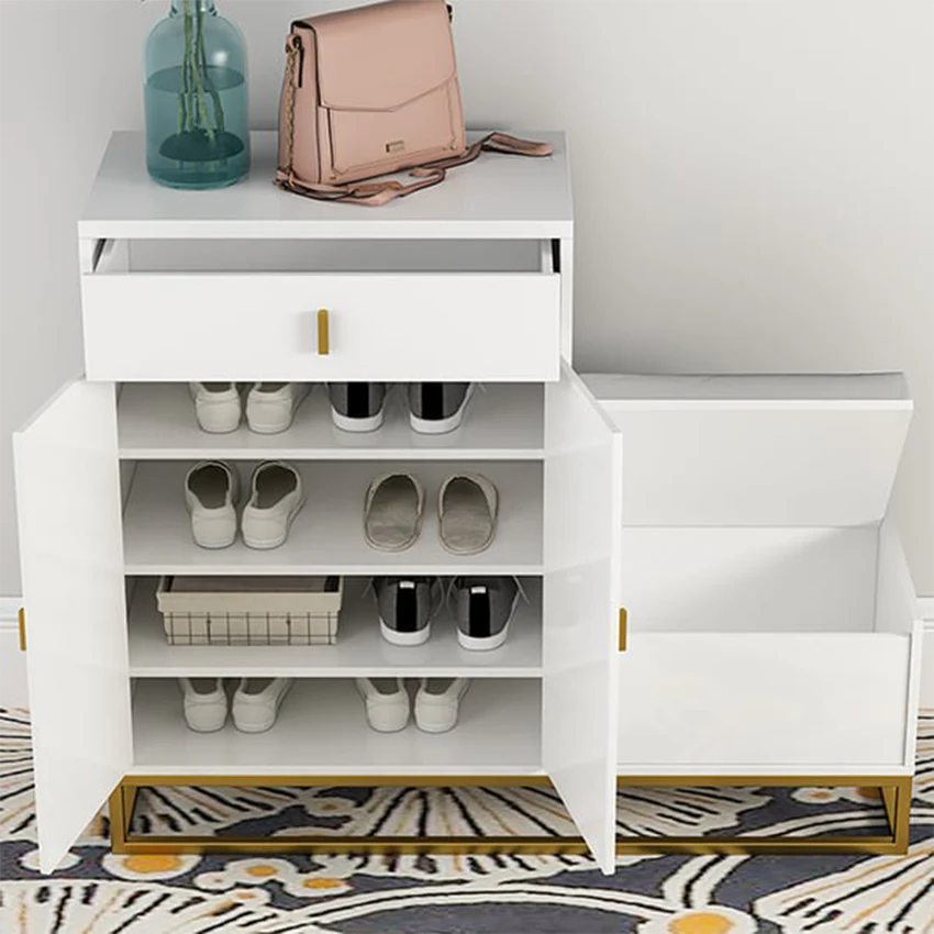 Modern Wooden Shoe Rack | Stylish Shoe Bench for Homes in Pakistan