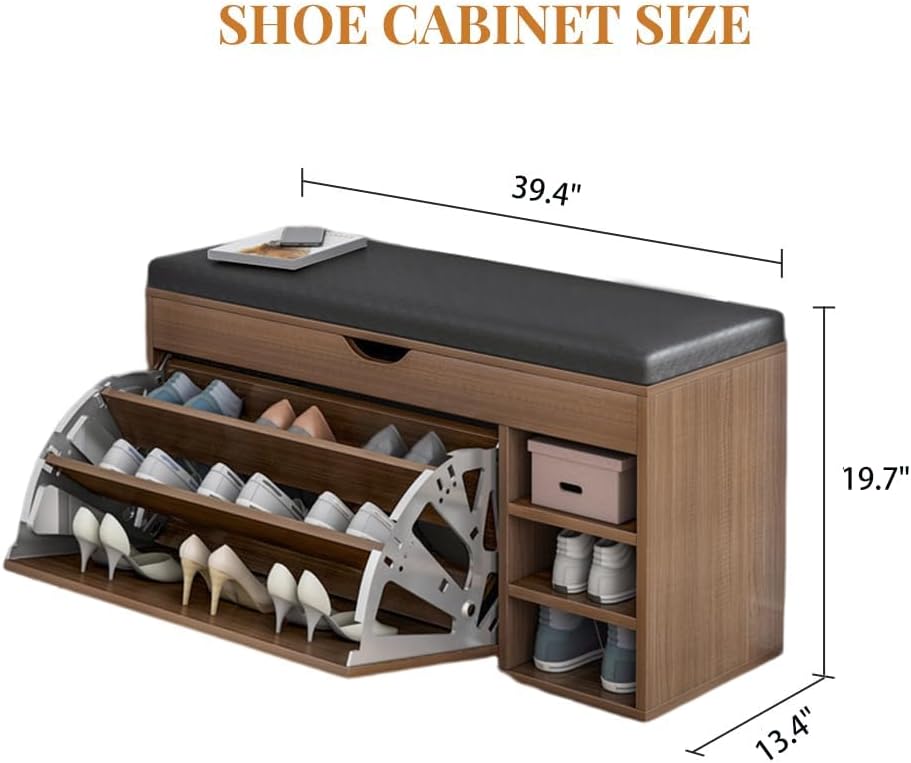 Shoe Rack Cabinet | Shoe Storage with Seat for Home in Pakistan