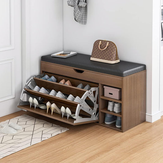 Shoe Rack Cabinet | Shoe Storage with Seat for Home in Pakistan