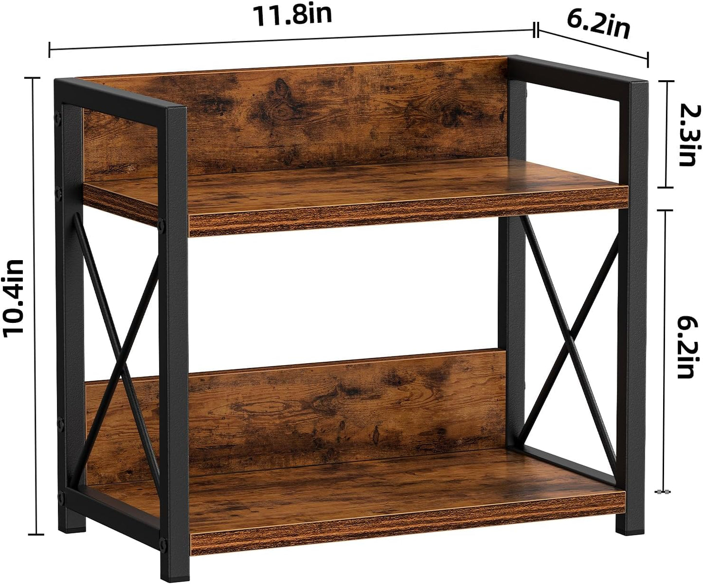 2 Tier Countertop Rack | Shelf Organizer for Home & Kitchen