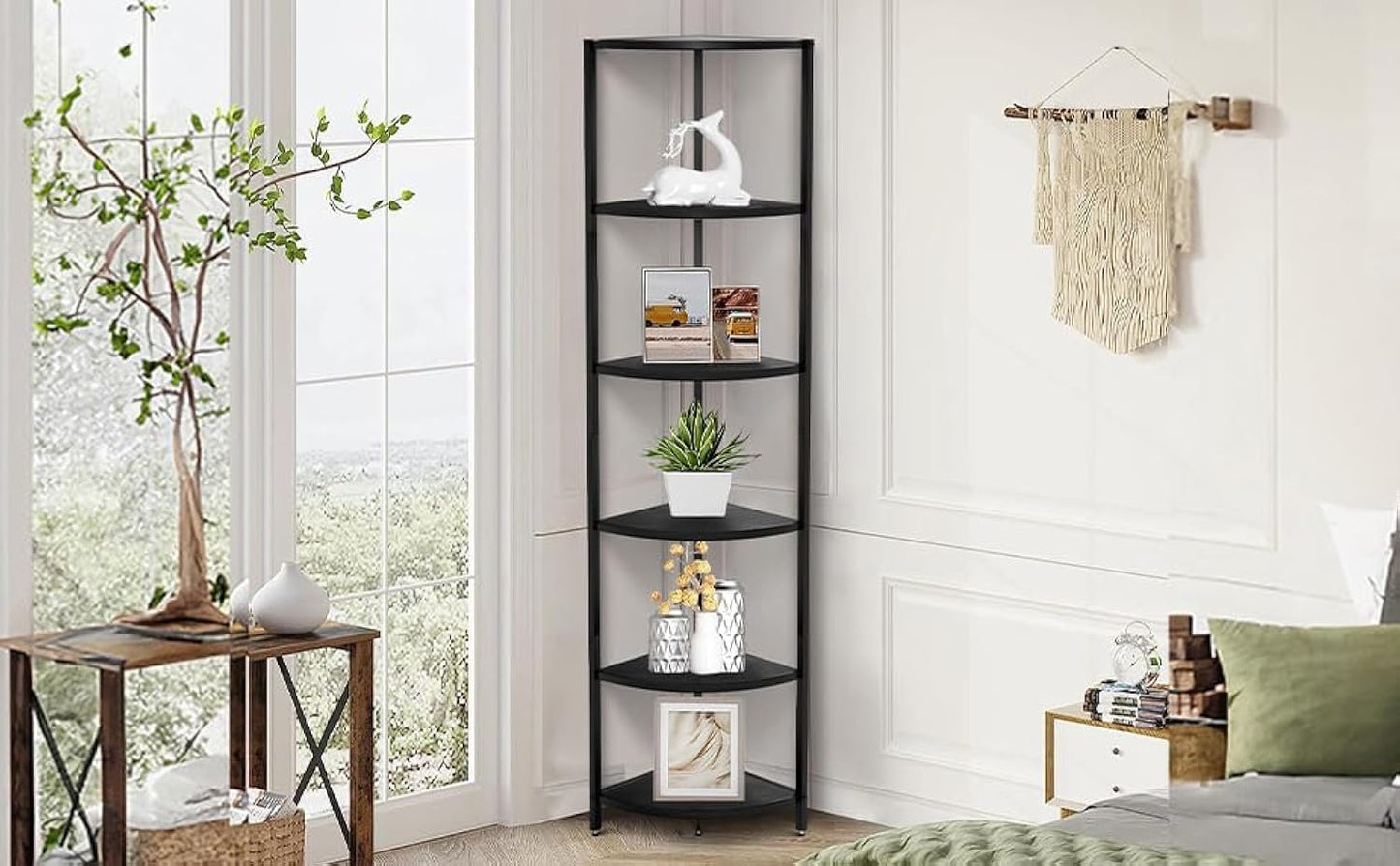 6 Tier Corner Shelf | Space Saving Rack for Home & Office