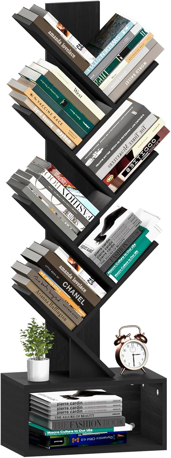 Modern Bookshelf – Space Saving Storage Rack for Home & Office