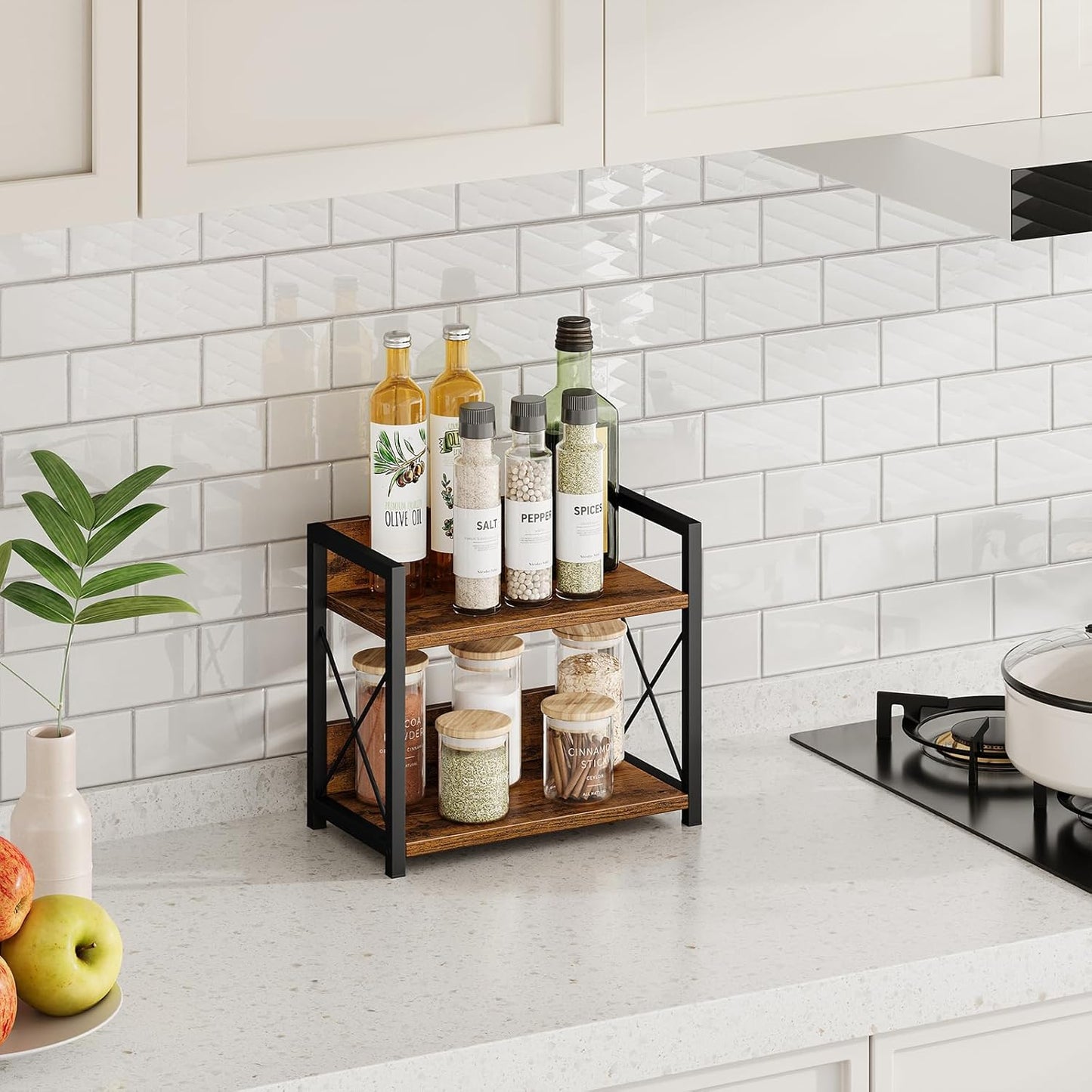 2 Tier Countertop Rack | Shelf Organizer for Home & Kitchen