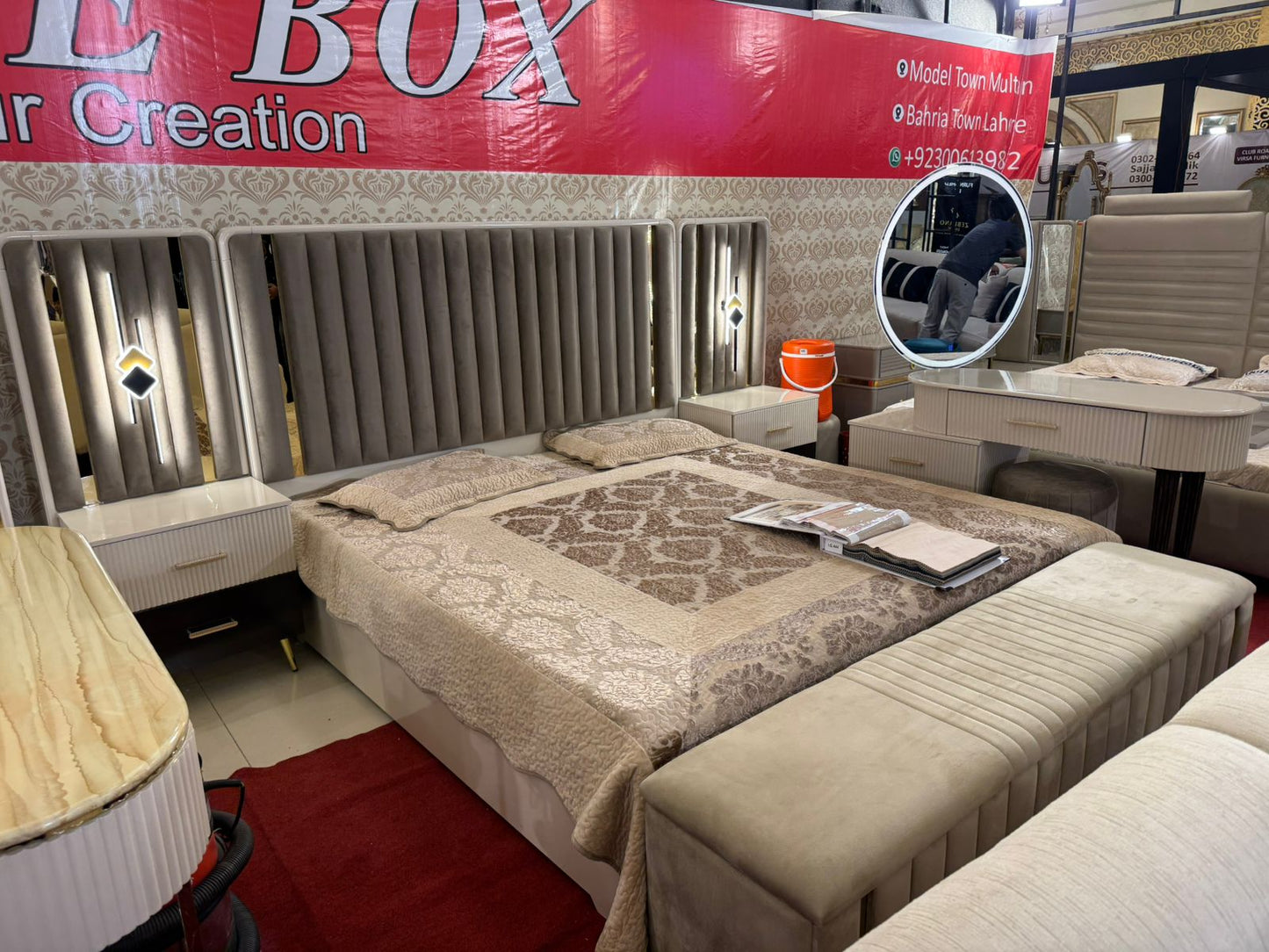 Wooden Bed Design in Pakistan thehomebox